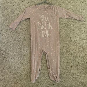 Jessica Simpson 3-6 month baby girl footed pajama